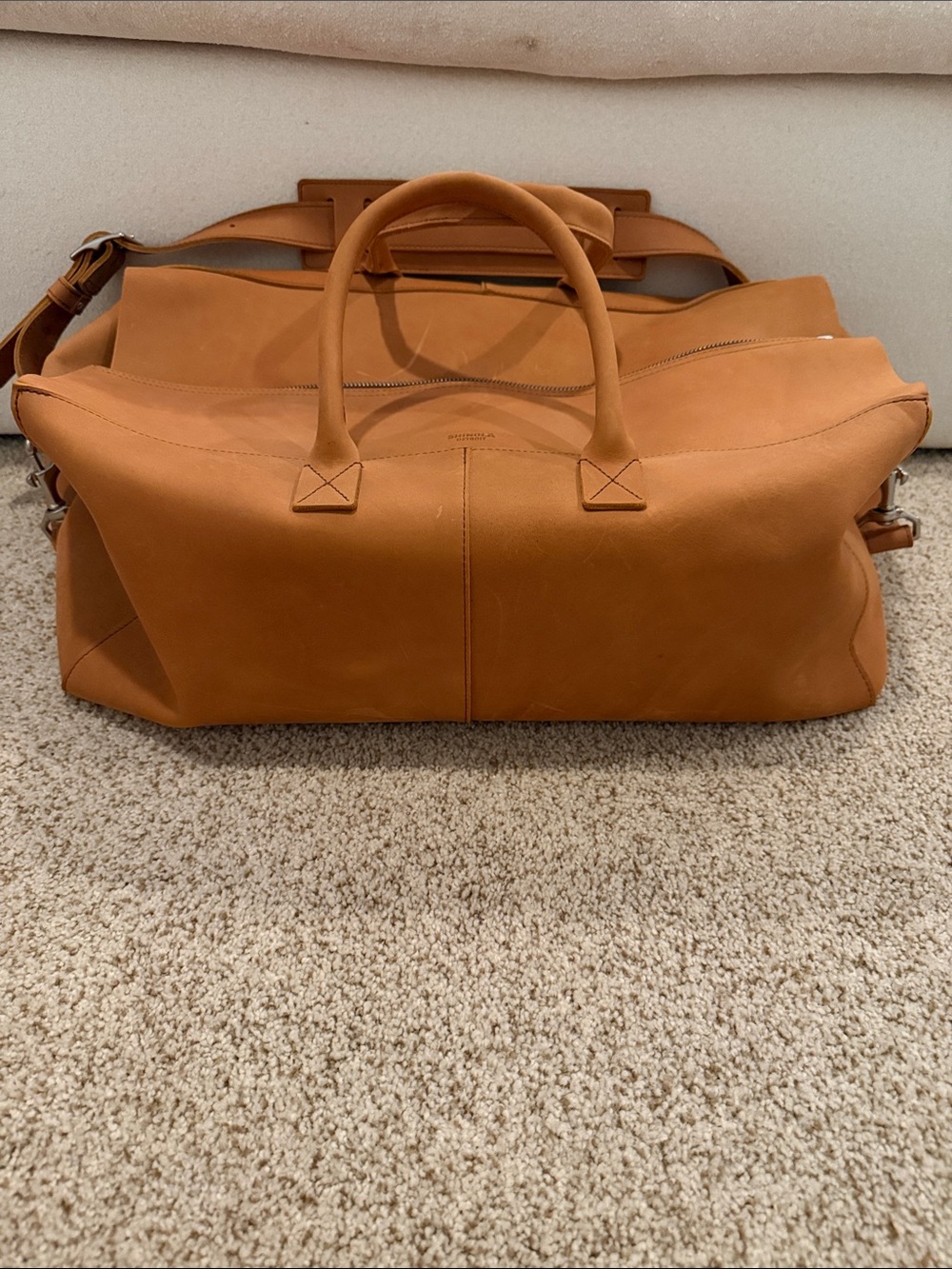 Shinola Utility Chestnut Leather Duffle